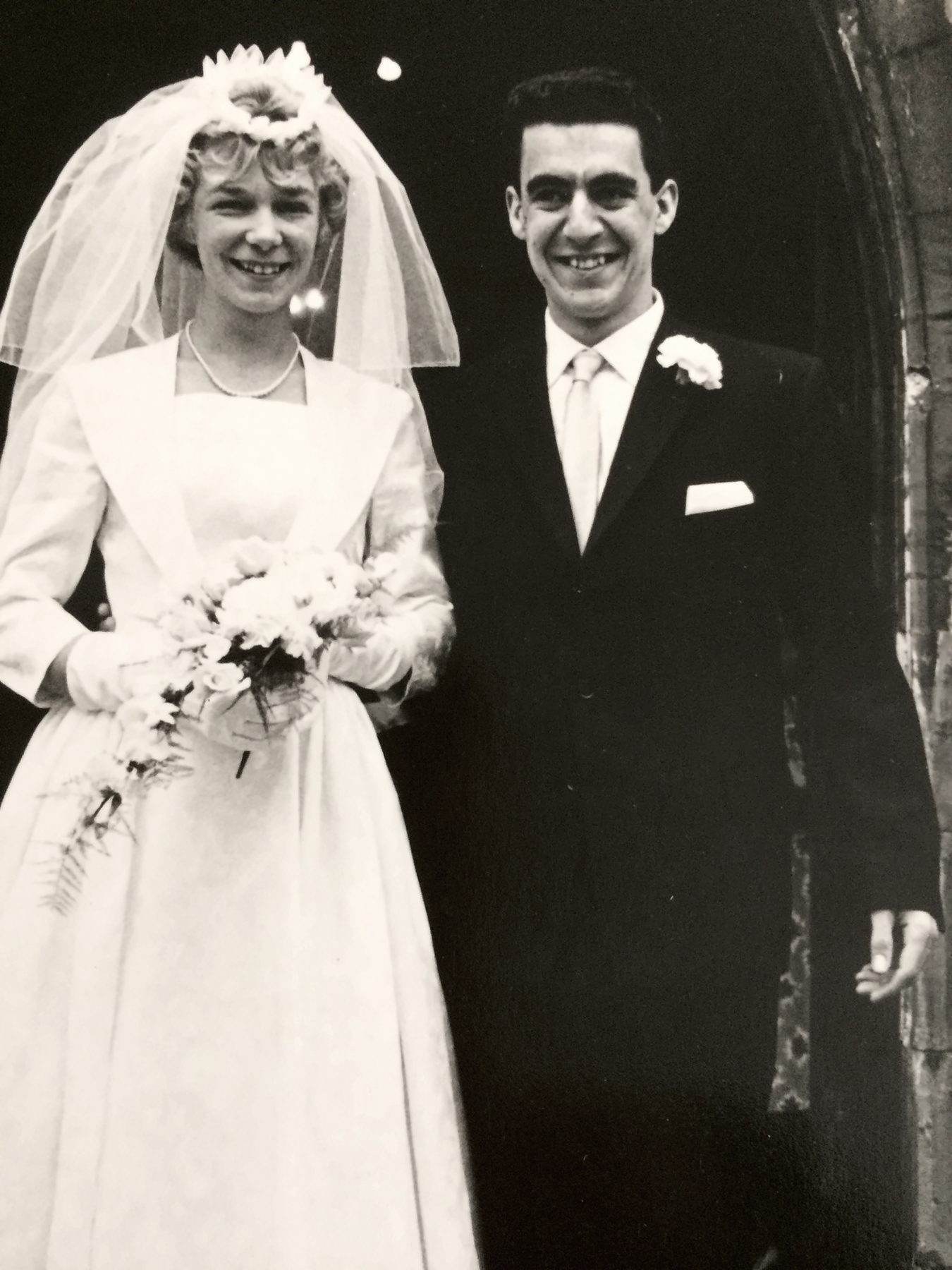 Brian and Jayne on their wedding day